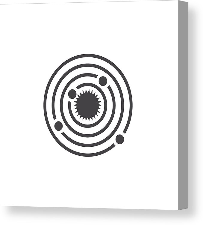 678x750 Solar System Icon Vector, Solid Logo, Pictogram Isolated On White