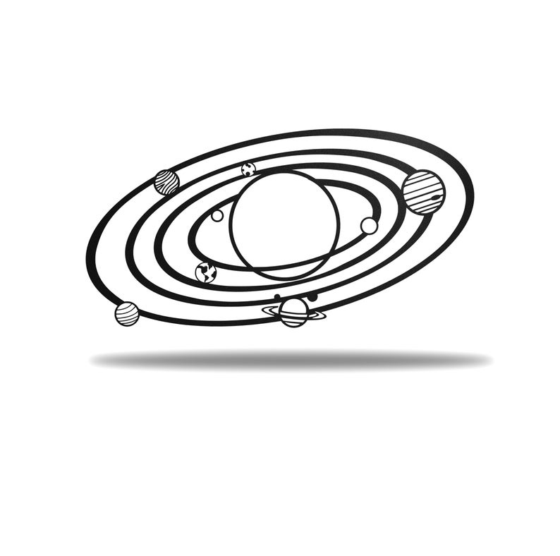 794x788 Solar System Metal Art Etsy
