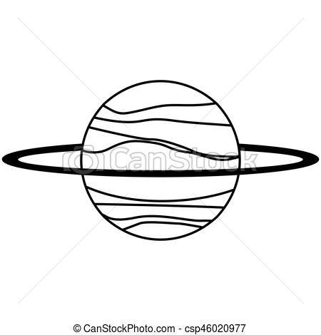 Solar System Line Drawing | Free download on ClipArtMag