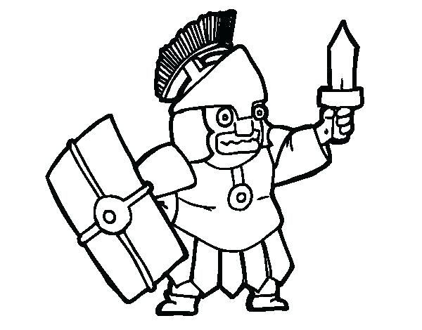 600x470 Roman Coloring Pages Ancient A Cartoon Drawing Of Soldier