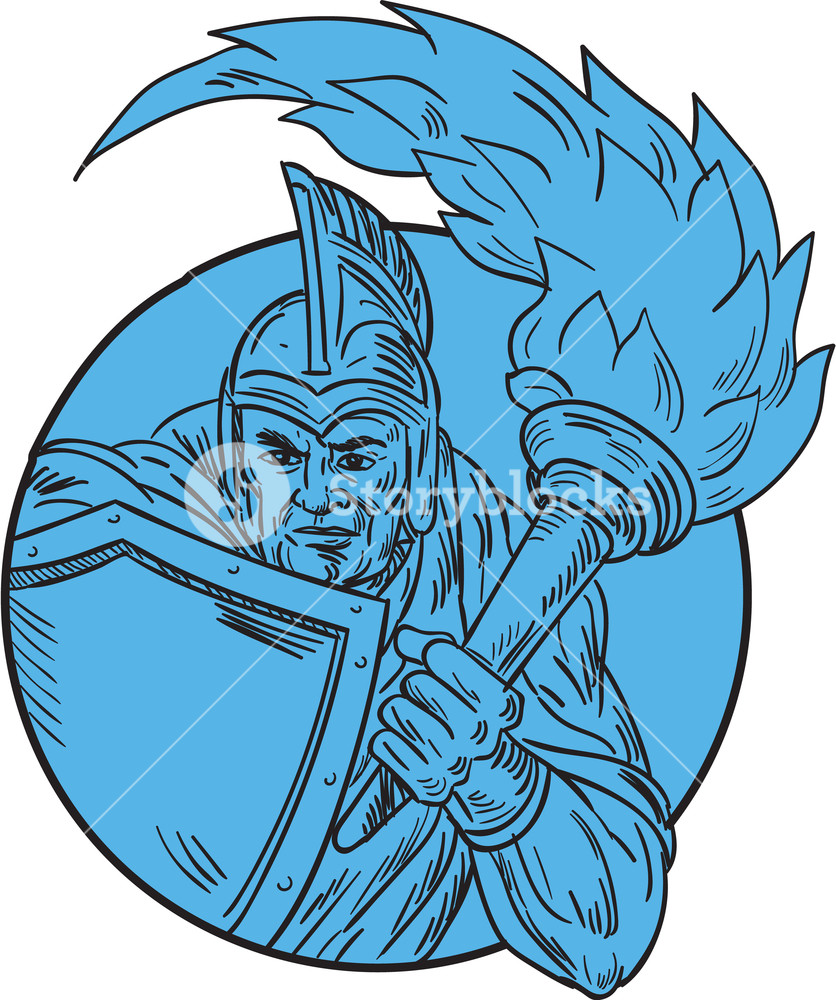 836x1000 Drawing Sketch Style Illustration Of Centurion Roman Soldier