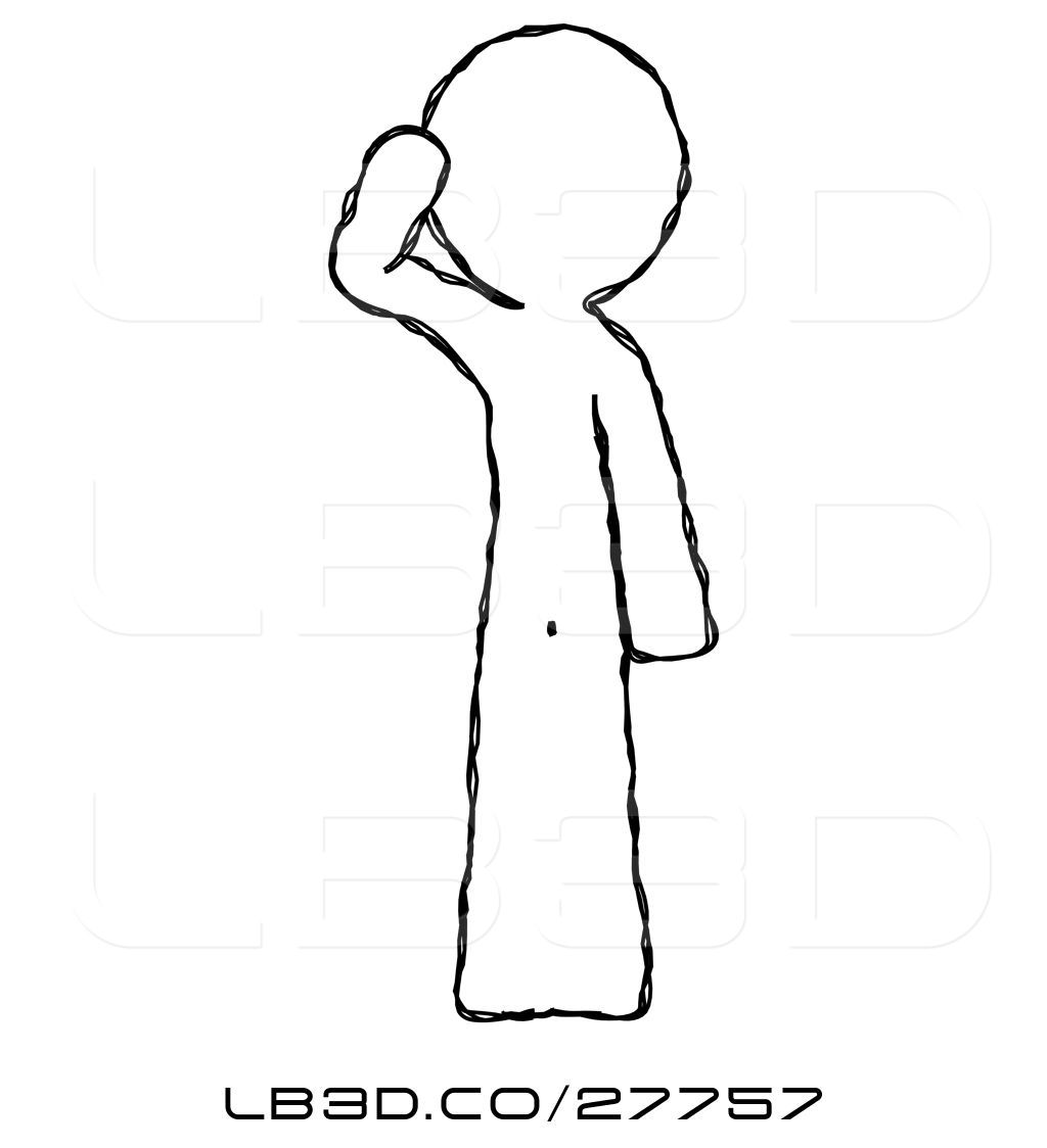 1024x1124 Illustration Of Sketch Design Mascot Guy Soldier Salute Pose