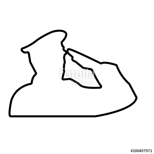 500x500 saluting soldier outline on white background, wearing hat stock
