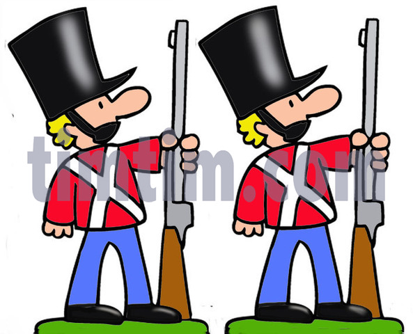 593x480 Free Drawing Of Tin Soldiers From The Category Christmas