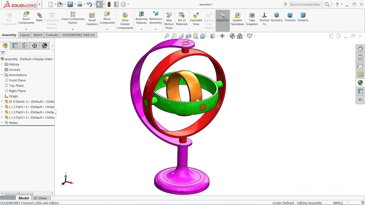 1280x720 solidworks tutorial gyroscope in solidworks