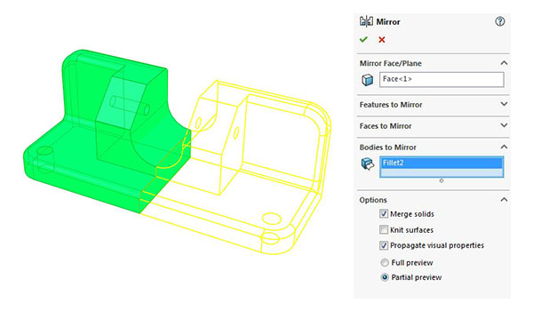 600x350 Mirroring Parts In Solidworks