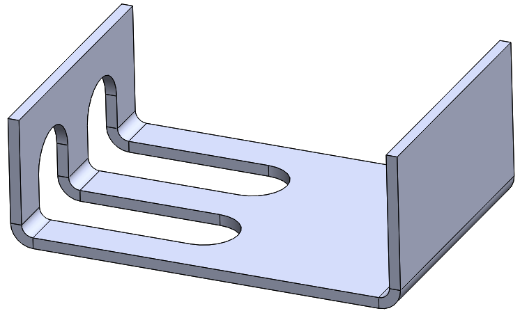 746x447 Creating Cuts Across Sheet Metal Bends Cad Booster