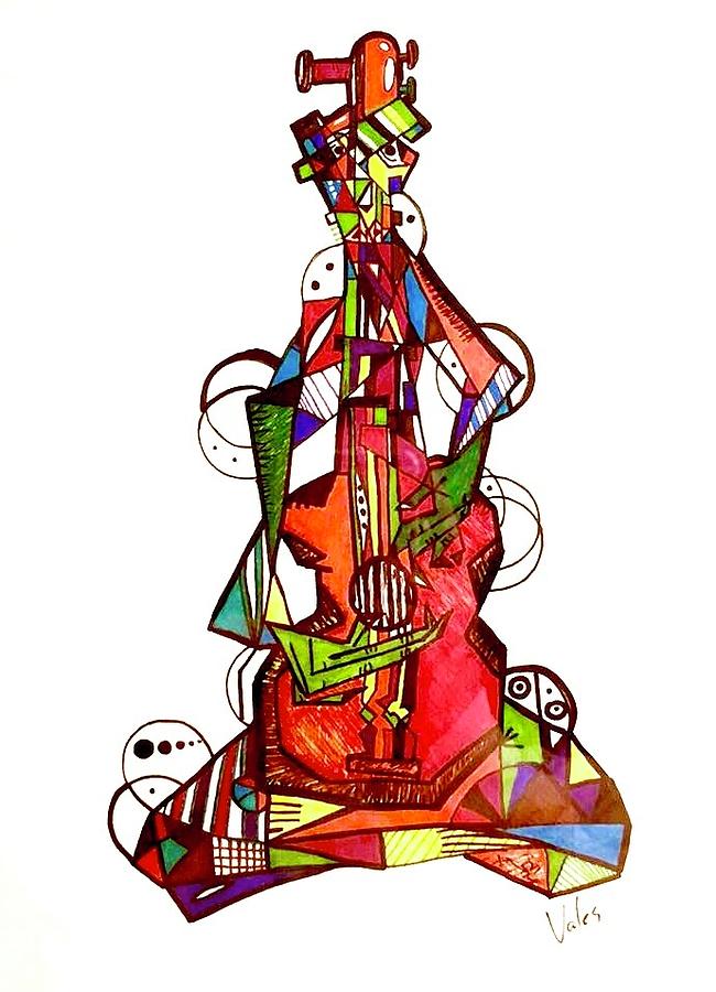 650x900 Guitar Solo Drawing