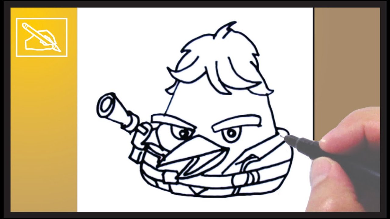 1280x720 Diibujar Un Angry Birds Han Solo