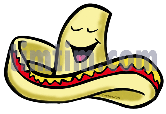 575x397 Free Drawing Of Happy Sombrero From The Category Cooking Food