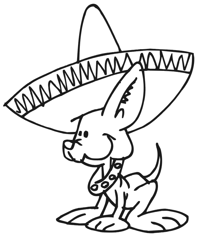 660x776 Chihuahua Drawing Sombrero Drawing For Free Download
