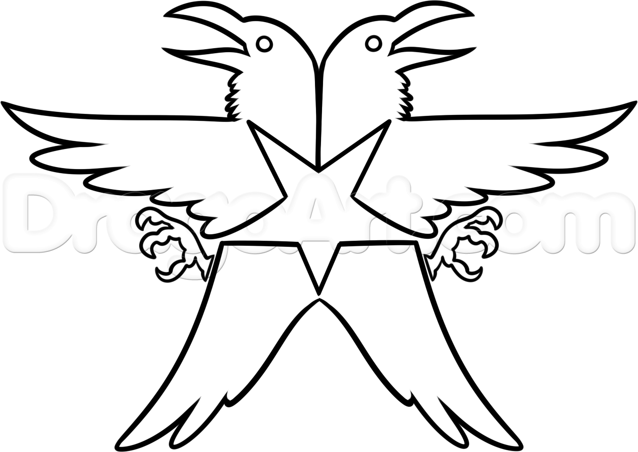 1270x901 Draw Infamous Second Son Logo, Step