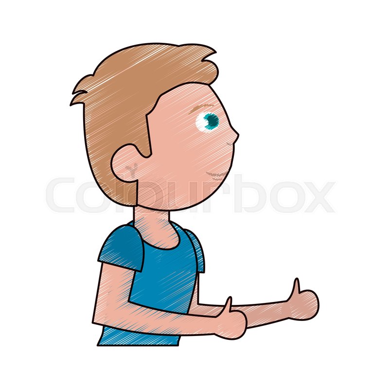 800x800 Drawing Boy Son Male Image Vector Stock Vector Colourbox