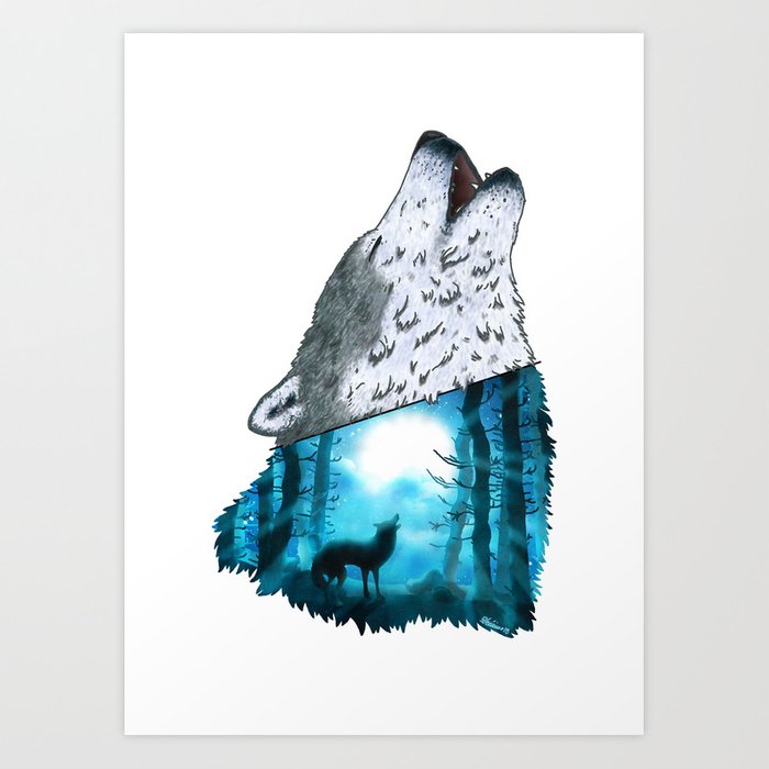 700x700 Wolf's Song Art Print