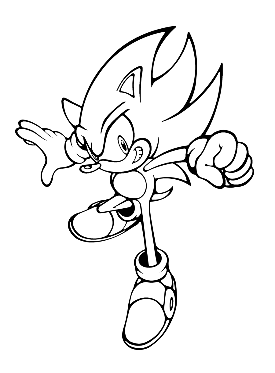 900x1223 Shadow Sonic Coloring Pages