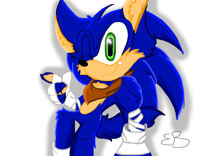 920x665 Sonic Boom Drawing