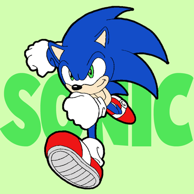 400x400 How To Draw Sonic The Hedgehog Running Drawing Lesson