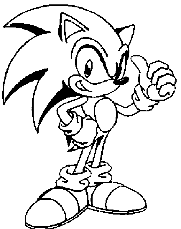 614x775 Sonic The Hedgehog Coloring Pages Printable Tucker's Sonic Stuff