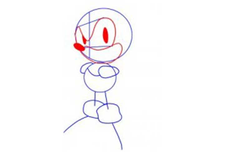 750x500 How To Draw Sonic Full Body, Step