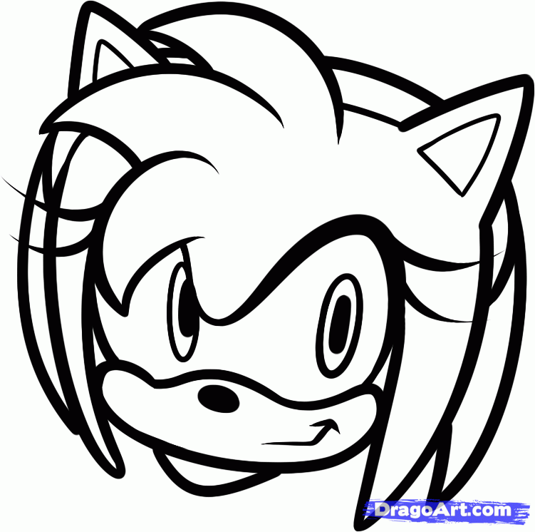 751x746 Step How To Draw Amy Rose Easy