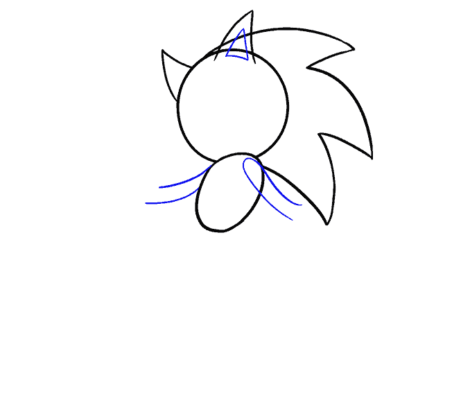 678x600 How To Draw Sonic The Hedgehog In A Few Easy Steps Easy Drawing