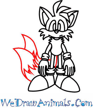 300x350 How To Draw Tails The Fox From Sonic The Hedgehog