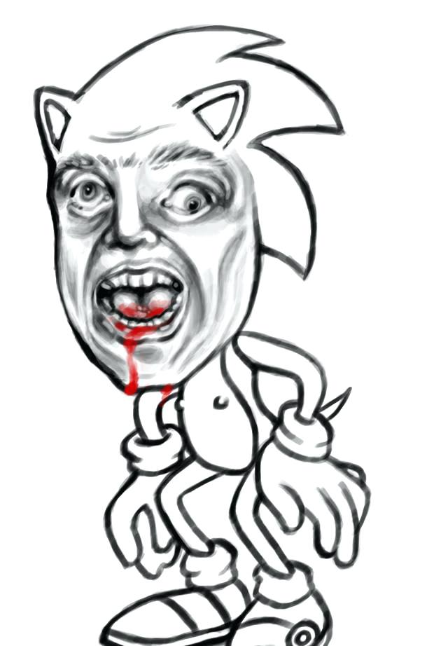 620x922 Drawn Sonic Artificialart