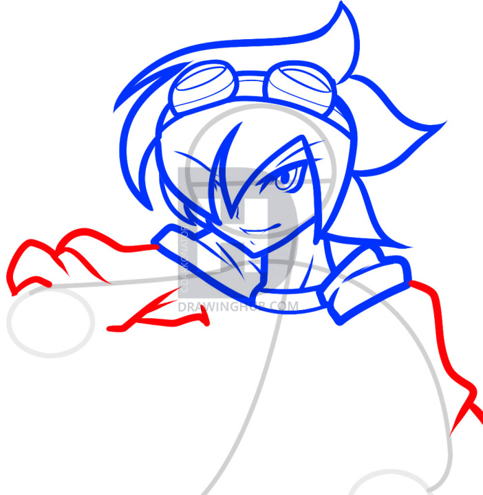 702x720 How To Draw Human Sonic, Anime Sonic, Step