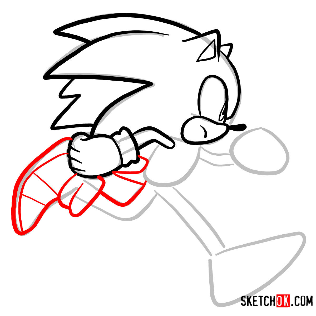 1200x1200 How To Draw Runnig Sonic Sonic The Hedgehog
