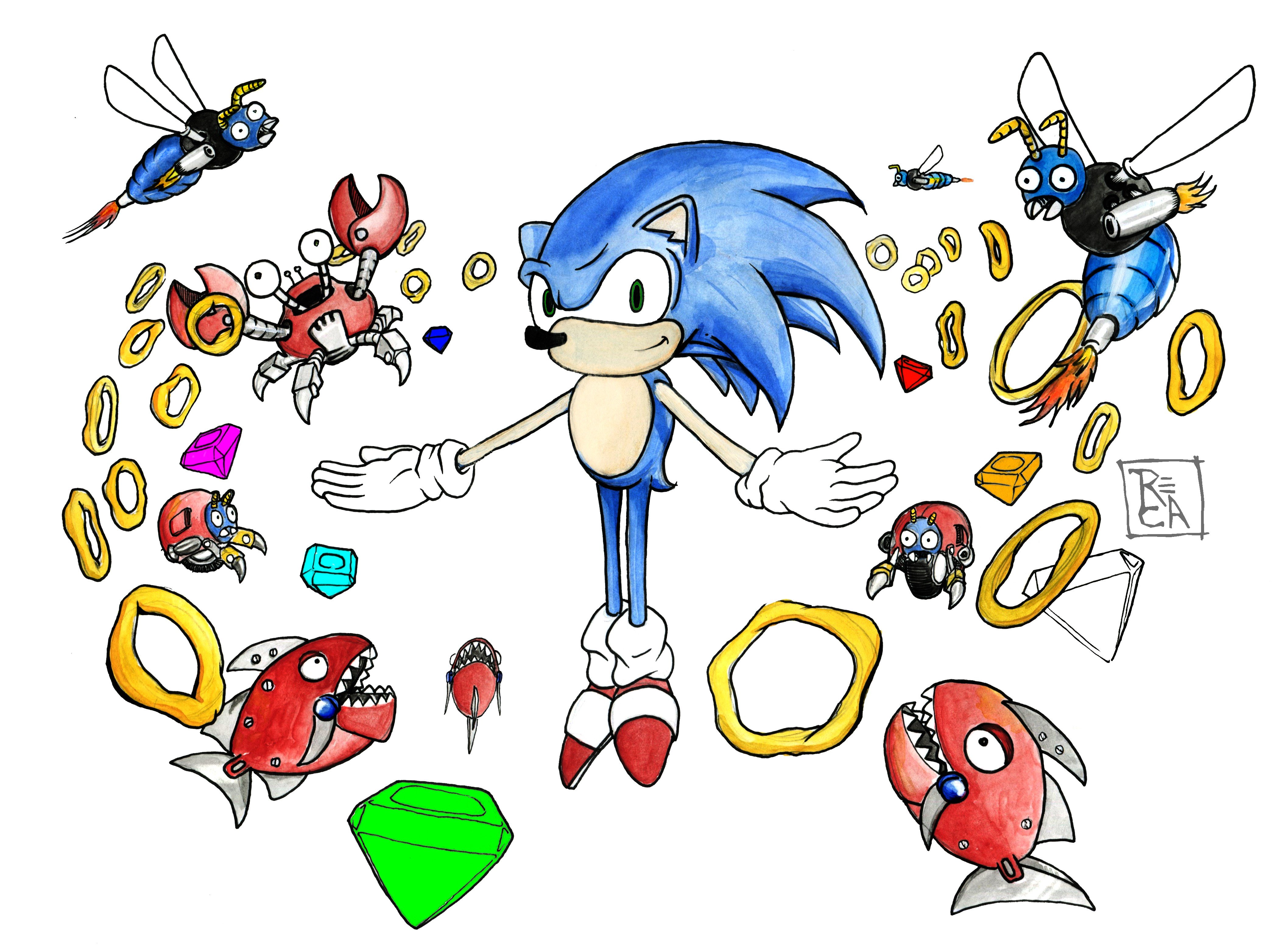 4223x3128 Wallpaper Px, Drawing, Fan Art, Illustration, Sega