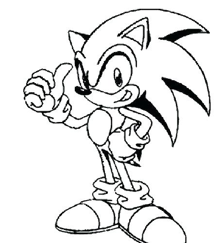 457x500 Sonic Coloring Pages Sonic Clip Art Sonic The Hedgehog Coloring