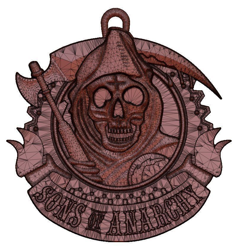 851x831 sons of anarchy model bas relief cgtrader