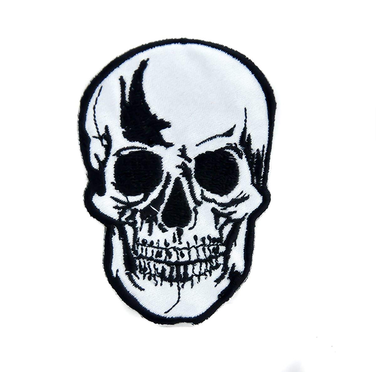 1200x1188 Death Skull Reaper Patch Iron On Applique Alternative