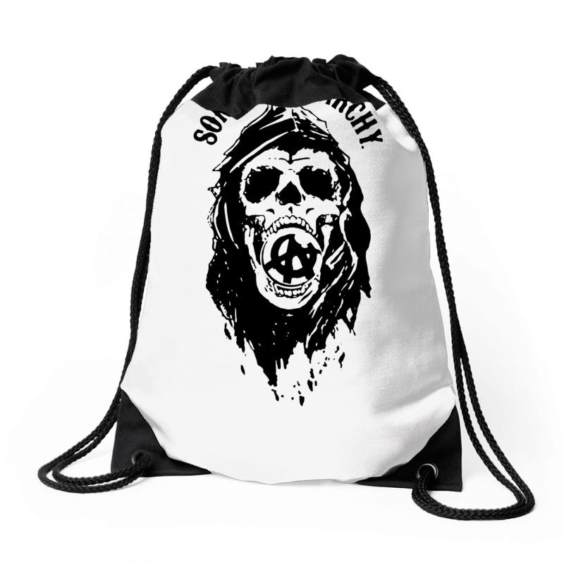 800x800 custom sons of anarchy draft skull reaper drawstring bags