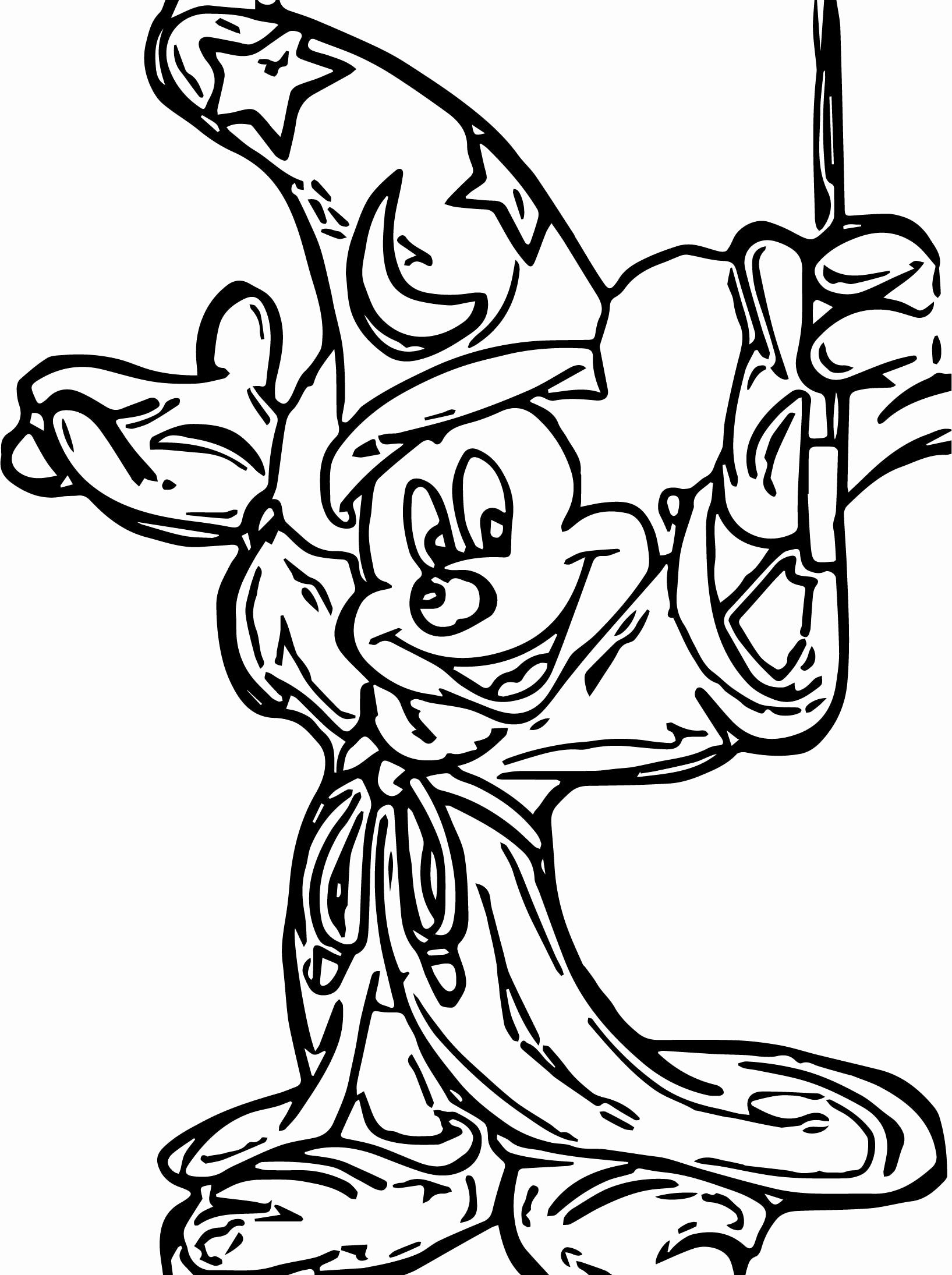 Sorcerer Mickey Drawing