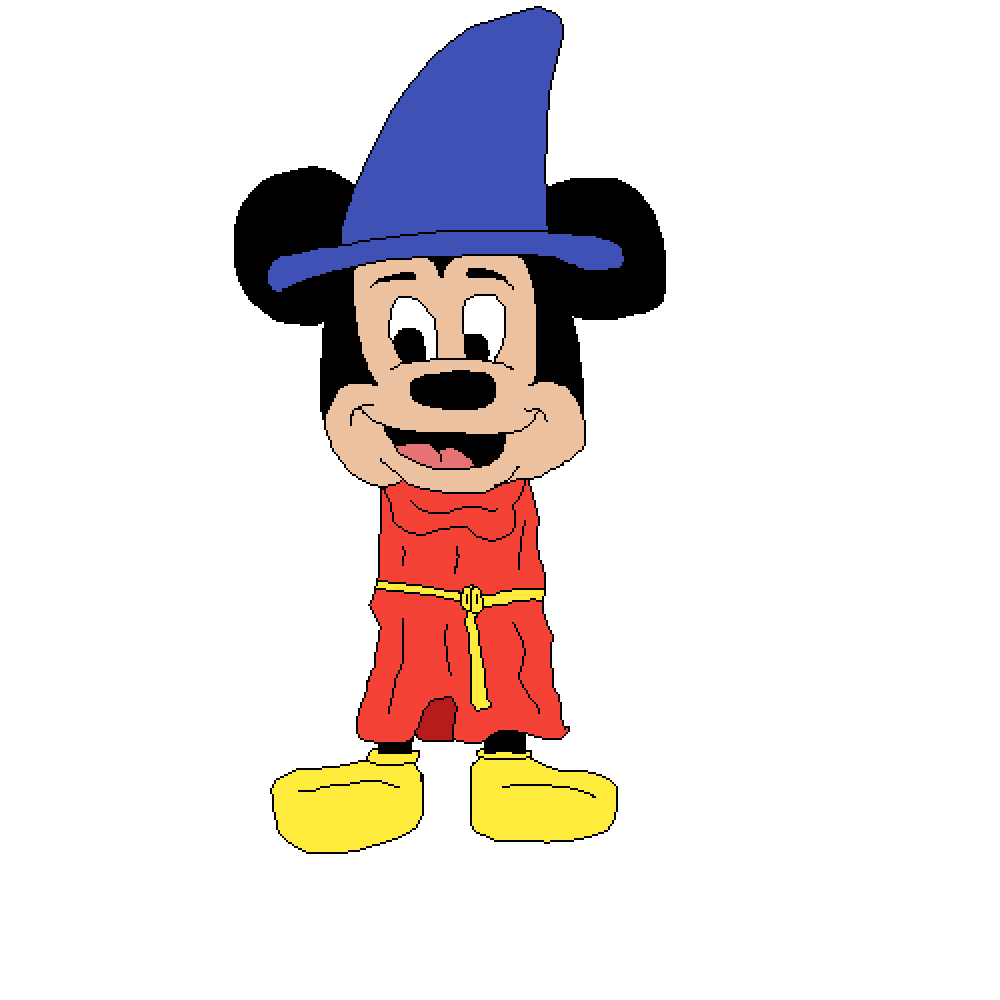 Sorcerer Mickey Drawing Free download on ClipArtMag