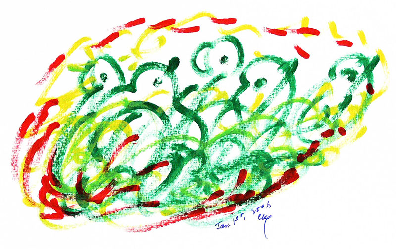 800x504 Sri Chinmoy's Soul Bird Drawings