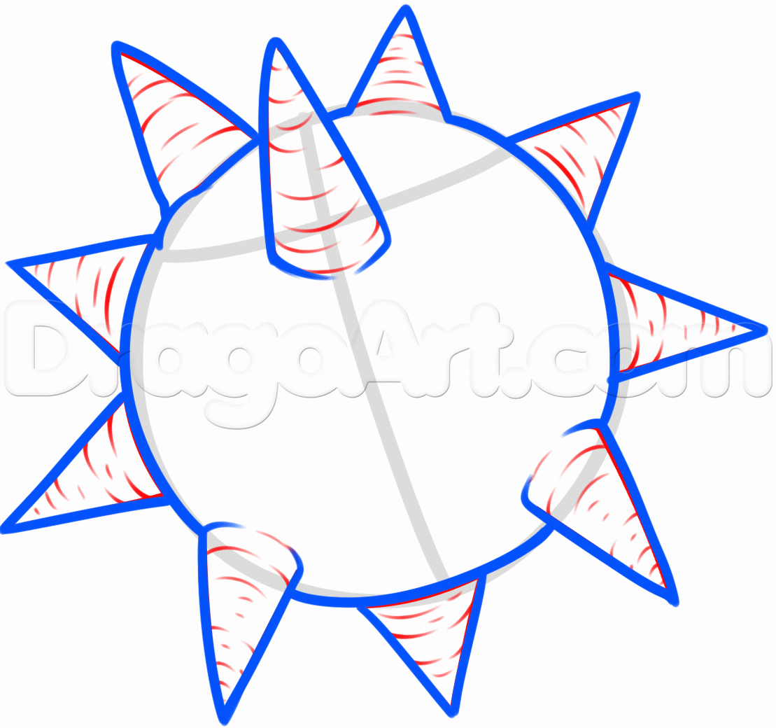 1109x1040 How To Draw The Soul Eater Sun, Step