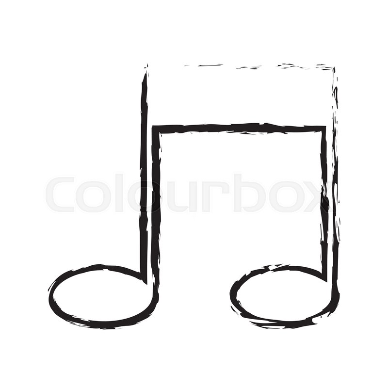 800x800 Note Music Melody Sound Artistic Stock Vector Colourbox