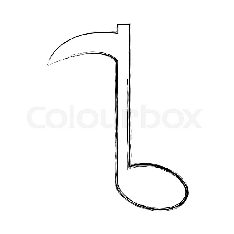 800x800 Note Music Melody Sound Button Web Stock Vector Colourbox