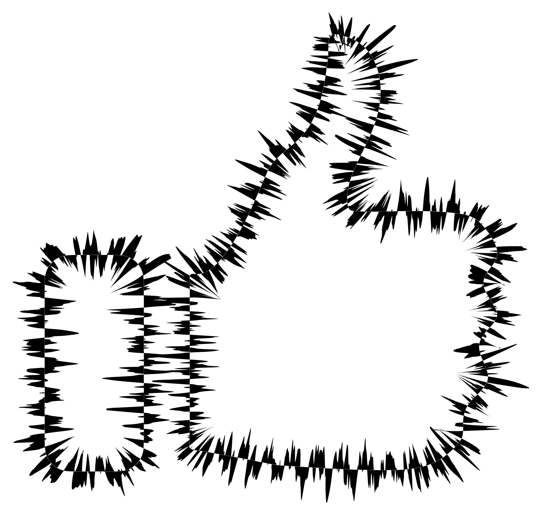 1768x1680 sound wave thumbs up clipart