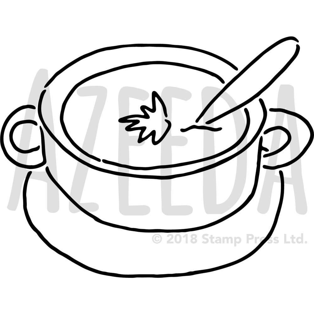 1000x1000 Large 'soup' Wall Stencil Template
