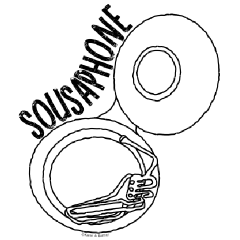 240x240 Sousaphone Drawing Custom T Shirts Funny Musician