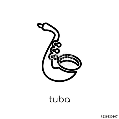 500x500 Tuba Icon From Collection Stock Image And Royalty Free Vector
