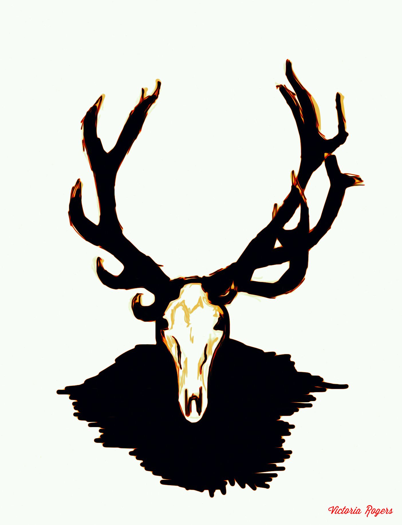 1404x1834 Stag Head