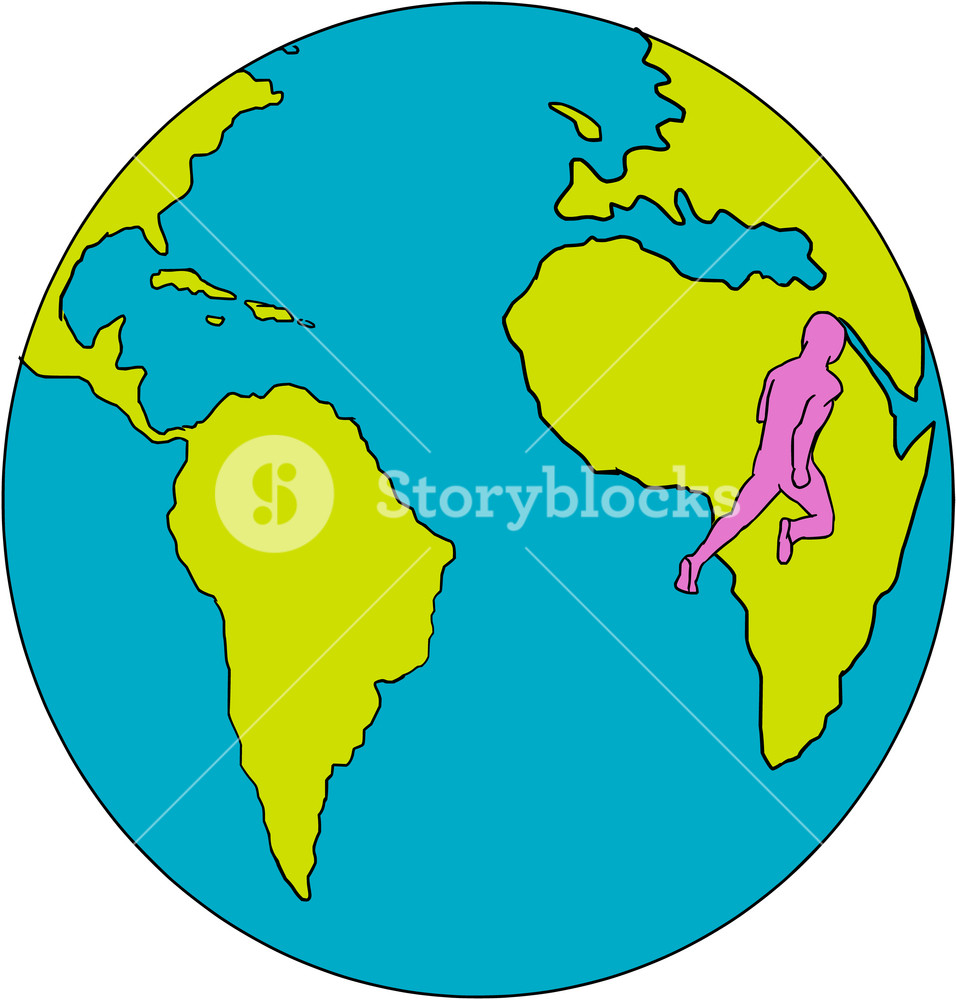 956x1000 Drawing Sketch Style Illustrations Of Marathon Triathlete Runner