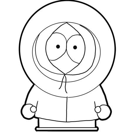 450x450 How To Draw Kenny From South Park With Easy Step
