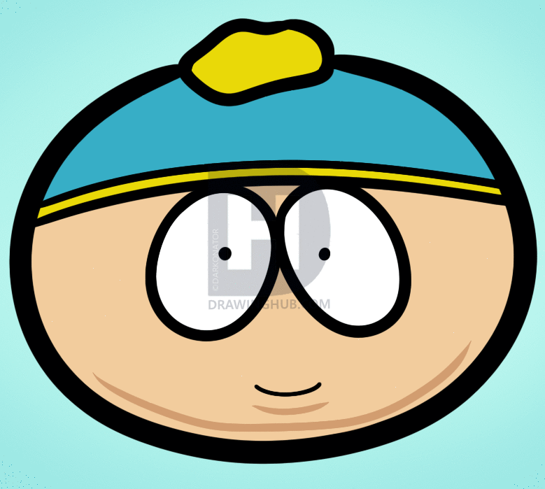 779x699 How To Draw Cartman Easy, South Park, Step