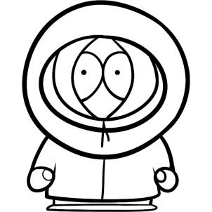 302x302 How To Draw Kenny, Step