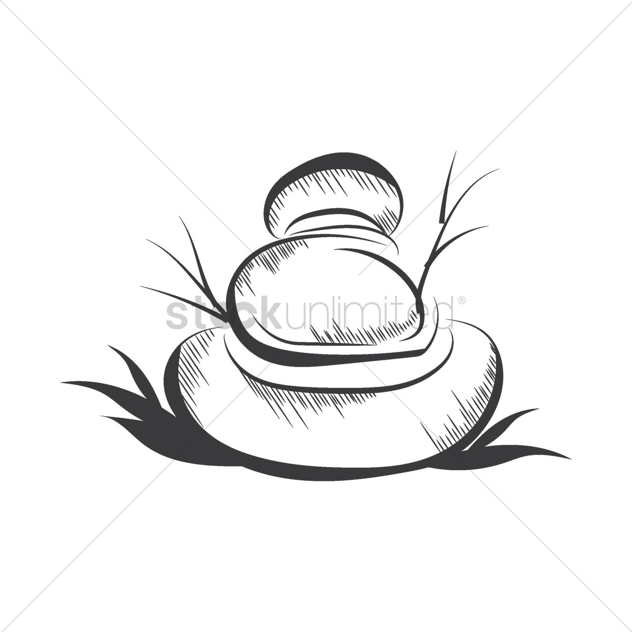 1300x1300 Spa Stone Vector Image